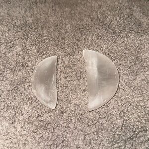 Selenite moon bowls